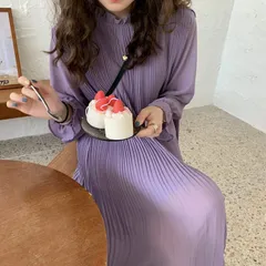 再入荷 プリーツワンピース ワンピース ロング 長袖 春 夏 秋 秋服 ロング ワンピース プリーツ ワンピ 透け感 ゆったり レディース ワンピース ドレス 大きいサイズ きれいめ 上品 オフィス 通勤 カジュアル