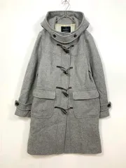 green label relaxing グリーンレーベルリラクシング ユナイテッドアローズ 3625-149-0833 ダブルフェイス メルトン ダッフル コート size40/グレー ◆■レディース