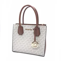 【倉吉店】 中古 Michael Kors | マイケルコース ハンドバッグ MERCER マーサーミディアムメッセンジャー 2wayバッグ ショルダーバッグ 35S1GM9M2B アイボリー 【121】