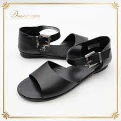 agnes b. アニエスベー サンダル 36サイズ ブラック系 靴 くつ シューズ レディース 無地 シンプル カジュアル ぺたんこ フラット フラットシューズ かわいい オールブラック