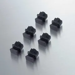 ジャック用ホコリカバー(6個) ELECOM LD-DUSTBK6 LANポートの保護　ホコリ・ゴミを防ぐ　RJ45コネクタのサムネイル