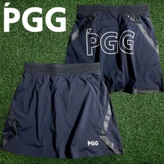 PGG by PEARLY GATES パーリーゲイツ ゴルフ ドライタッチ バックロゴ ストレッチタフタ シリコンコーティング ミニ スカート ゴルフウェア レディース 269-2234702 定価2.4万 ダークネイビー ▲027▼50716w03