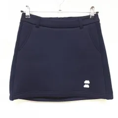 ムータマリン スカート ネイビー ダンボールニット 内側インナーパンツ サイドリブ レディース 1(M) ゴルフウェア muta