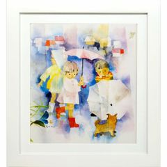 阿部笙子 木版画 七夕 額装品 - メルカリ