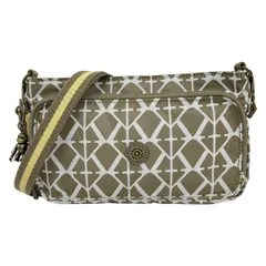 Kipling(キプリング) ショルダーバッグ - ブラウン×白 ストラップ着脱可