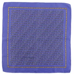 【CHANEL】シャネル チェーンロゴ シルク 紫 レディース スカーフ