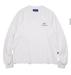 Pidett X mizuno ミズノ ロゴ Tシャツ 白 S