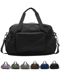 [グリーンパキラ] バッグ 大容量 ボストンバッグ 旅行バック キャリーオンバック 一泊二日 2泊3日 機内持ち込み 軽量 ナイロン 拡張 ジム 修学旅行 入院 男女兼用 ユニセックス 鞄 カバン 軽い 折りたたみ 黒 (ブラック) [ブラック] [標準]