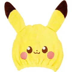 708893  キャラクター タオルキャップ  （ 吸水速乾 タオルキャップ )（ サイズ・フリー ) ポケピース （ ポケットモンスター ) （ ピカチュウ イエロー系 )  ( タオルキャップ ポケピース タオルキャップ ポケモン タオルキャップ )
