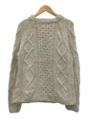 古着 アランニット フィッシャーマンセーター  サイズ表記無し 生成り メンズ/045