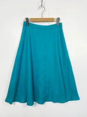 GALLARDAGALANTE ガリャルダガランテ GN17D0014570100 リネンライク膝丈フレア スカート size1/青 ■■レディース