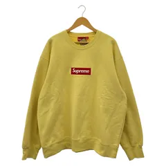 【中古】Supreme Box Logo Crewneck Sweatshirt サイズXL シュプリーム ボックスロゴ Pale Yellow ペールイエロー[19]