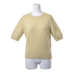未使用級 シャネル ココマーク カシミヤ クルーネック ボーダー 半袖