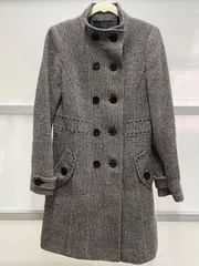 送料無料！！FRAGILE フラジール　レディースウールコート　茶系セミロング　サイズ36  #80309MOKAKEのサムネイル