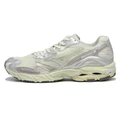 未使用 MIZUNO ミズノ 27.5cm WAVE RIDER 10 D1GA243104 ウエーブライダー10 ランニングシューズ OFF WHITE/LIGHT BEIGE/SILVER  18001753