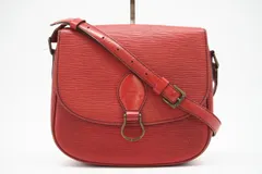 ★3日以内返品可★  LOUIS VUITTON ルイ・ヴィトン エピ サンクルー M52197 ショルダーバッグ レッド コーティングキャンバス レディース