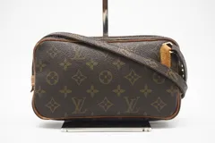 ★3日以内返品可★  LOUIS VUITTON ルイ・ヴィトン モノグラム マルリーバンドリエール M51828 ショルダーバッグ ブラウン コーティングキャンバス レディース