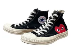 CONVERSE (コンバース) ×PLAY COMME des GARCONS スニーカー Chuck Taylor All-STAR 150204C 25.5cm ブラック メンズ/078