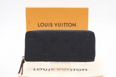 ★3日以内返品可★ 美品 LOUIS VUITTON ルイ・ヴィトン アンプラント ポルトフォイユ クレマンス M69415 長財布 ネイビー レッド カーフレザー レディース