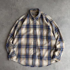 90s/BILL BLASS/長袖シャツ/BD/ボタンダウン/コットンツイル生地/オンブレチェック/格子柄/jmaple