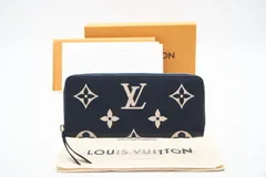 ★3日以内返品可★ 極美品 LOUIS VUITTON ルイ・ヴィトン アンプラント ポルトフォイユ クレマンス バイカラー M83594 長財布 バイカラー ネイビー カーフレザー レディース