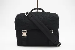 ★3日以内返品可★ 極美品 BOTTEGAVENETA ボッテガヴェネタ イントレチャート小 テクニカルコードナイロン ポスティーノバッグ 776523 V0VG4 8803 2wayショルダーバッグ ブラック ナイロン メンズ