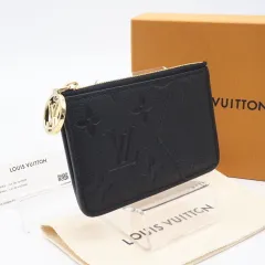 ★3日以内返品可★ 美品 LOUIS VUITTON ルイ・ヴィトン アンプラント カードケース ポルト カルト ロミー ノワール M81883 コインケース ブラック レザー レディース