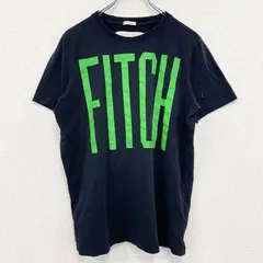 古着 used　Abercorombie &Fitch　半袖プリントTシャツ　黒　ブラック　XLサイズ【値引き交渉OK！】