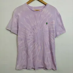 00s Polo By Ralph Lauren タイダイ染 Tシャツ パープル ピンク ポニー Y2K C237
