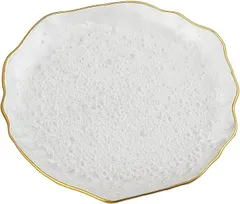 All Trust ジュエリートレイ 小物置き アクセサリートレイ ガラス 小物トレー 雑貨 (クリア,  金縁小サイズ)