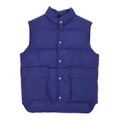 エルエルビーン L.L.Bean 70s 70年代 グースダウンベスト 筆記体タグ 旧タグ 無地 アメカジ アウトドア USA ヴィンテージ アメリカ 古着 メンズ ベスト ジレ ネイビー 紺 M【中古】