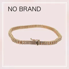 【no brand】ノーブランド no brand デザインジュエリー テニスブレス ブレスレット 18金 K18 イエローゴールド ダイヤモンド 3.01ct 付属品 サービス箱 メンズ レディース ユニセックスのサムネイル