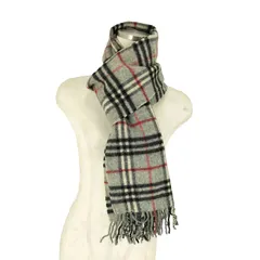 バーバリーロンドン BURBERRY LONDON 英国製 LAMBSWOOL 100％ ノバチェックマフラー レディース 表記無 