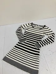 送料無料★CECIL McBEE セシルマクビー★ボーダーニットワンピース　ミニワンピース★長袖ニットワンピース★Mサイズ　#80309sjj1