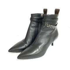 LOUIS VUITTON ルイヴィトン ショートブーツ 表記サイズ:34 1/2 レザー    ブラック レディース / 240001189051