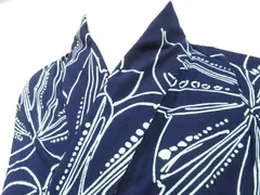 【京松】浴衣 植物 着物 美品 身丈約154.5cm 裄丈63cm kyo8z02-328