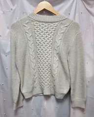 E hyphen world gallery PEACE ケーブルニットプルオーバー