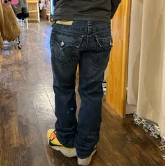 【TRUE RELIGION / トゥルーレリジョン】太ステッチデニムパンツ