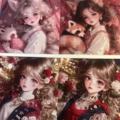 パネル生地　在庫処分‼️ 女の子16柄　124