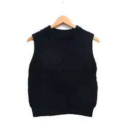 ビーミングバイビームス B:MING LIFE STORE by BEAMS プルオーバー ベスト ケーブル編み ウール ワンサイズ ネイビー 紺 /KT21