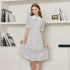 JJ JIGOTT 2024 カラー ジュエリー レイ ピンク色ワンピース