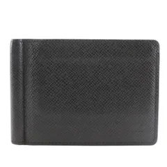 【LOUIS VUITTON】ルイ・ヴィトン ポルトフォイユ・パンス マネークリップ付二つ折り M62978 タイガ ノワール 黒 メンズ 札入れ