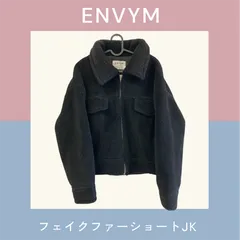 ENVYM　フェイクファーショートJK　T-1164
