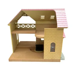 ◎◎ シルバニア 湖畔のペンション　森のマーケット限定　ピンク屋根