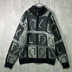 美品】ミズノ SUPER STAR ハーフジップ プルオーバー 黒総柄 L希少 