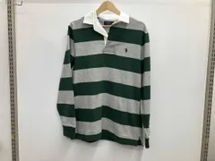 POLO RALPH LAUREN ラルフローレン CUSTOM FIT カスタムフィット ラガーシャツ グレー グリーン Sサイズ