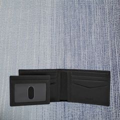 Fossilフォッシル 三つ折り財布 レザー スライディング 2In1 ブラック 