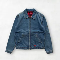 90s Dickies デニムジャケット バッファローチェック 裏地 縦落ち