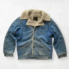 70s MAVERICK ランチコート デニム ボア ヴィンテージ