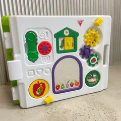 【美品】日本育児 はらぺこあおむし ミュージカルキッズランドDX ベビーサークル 6枚セット